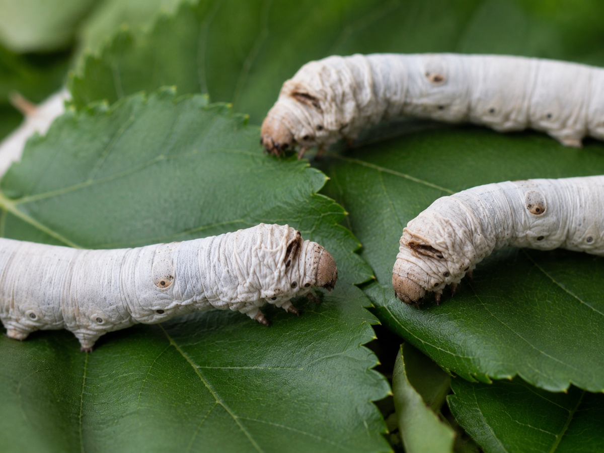 25 Baby Silkworms